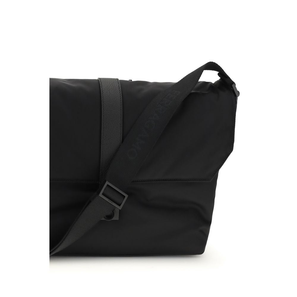 Ferragamo Black Nylon Shoulder Bag
