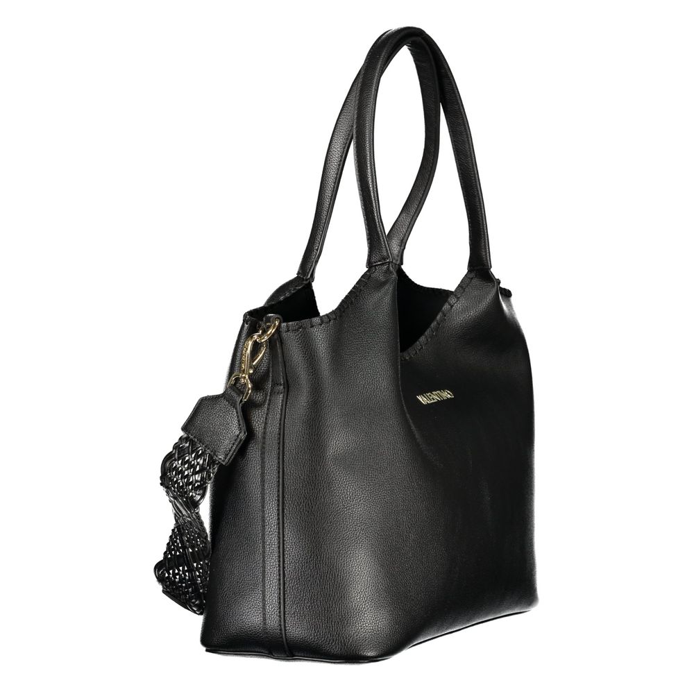 Mario Valentino Black Polyurethane Women's Bag
