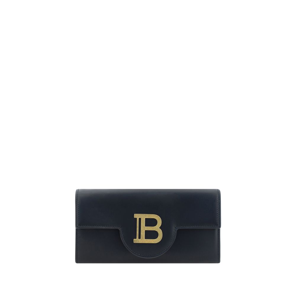 Balmain Black Calf Leather Bos Taurus Shoulder Bag