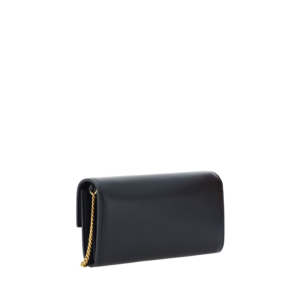 Balmain Black Calf Leather Bos Taurus Shoulder Bag