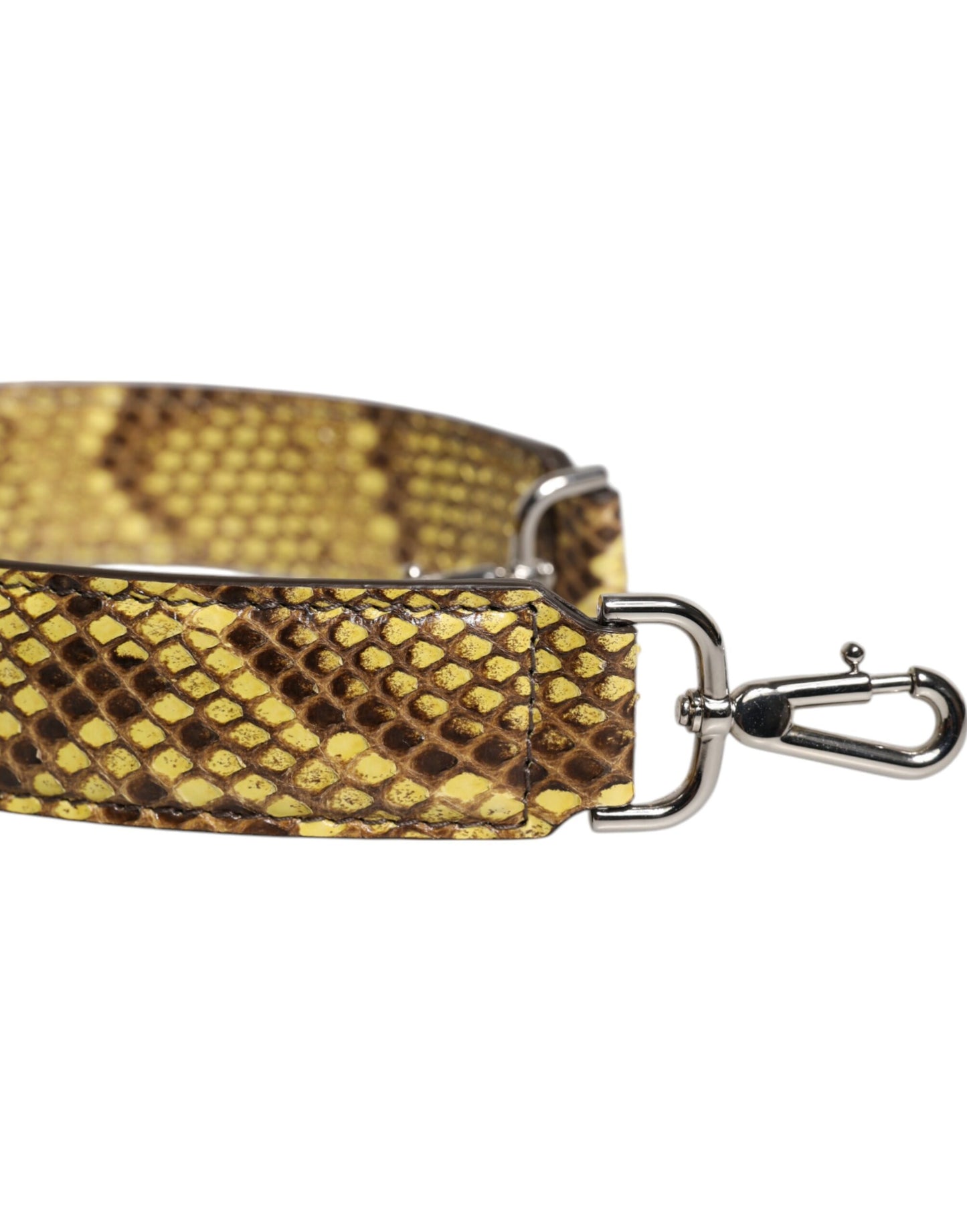 Dolce & Gabbana Yellow Exotic Leather Bag Shoulder Strap