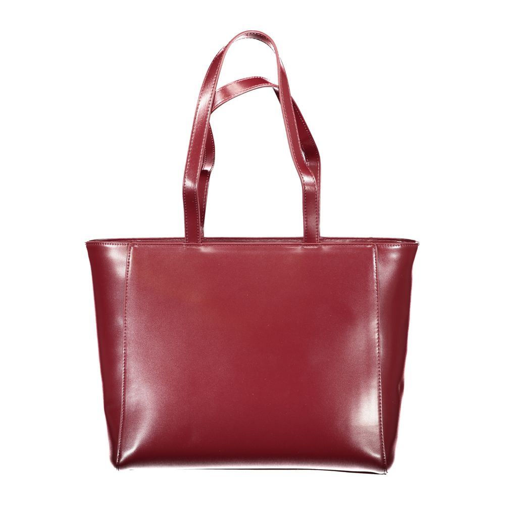 Mario Valentino Red Polyethylene Women Handbag