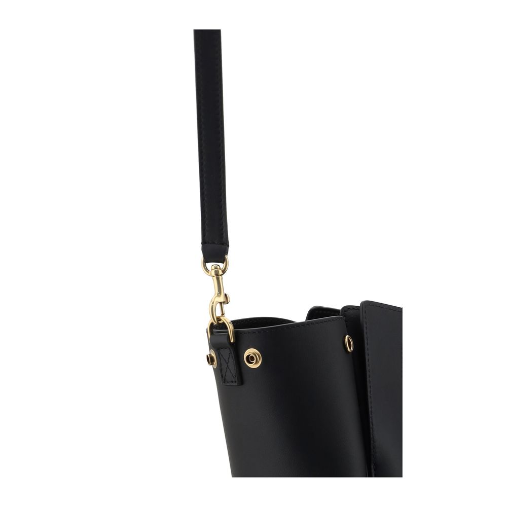 Balenciaga Black Calf Leather Bos Taurus Shoulder Bag
