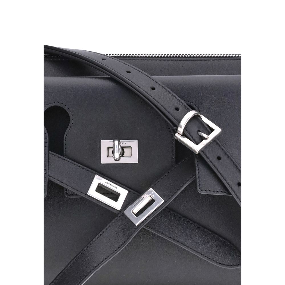 Balenciaga Black Calf Leather Bos Taurus Shoulder Bag