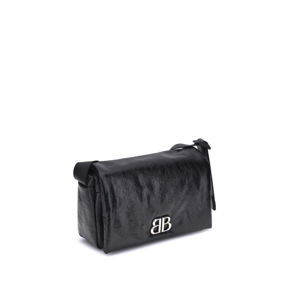 Balenciaga Black Calf Leather Bos Taurus Shoulder Bag