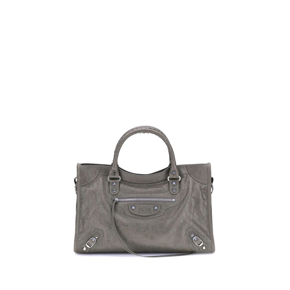 Balenciaga Green Calf Leather Bos Taurus Shoulder Bag