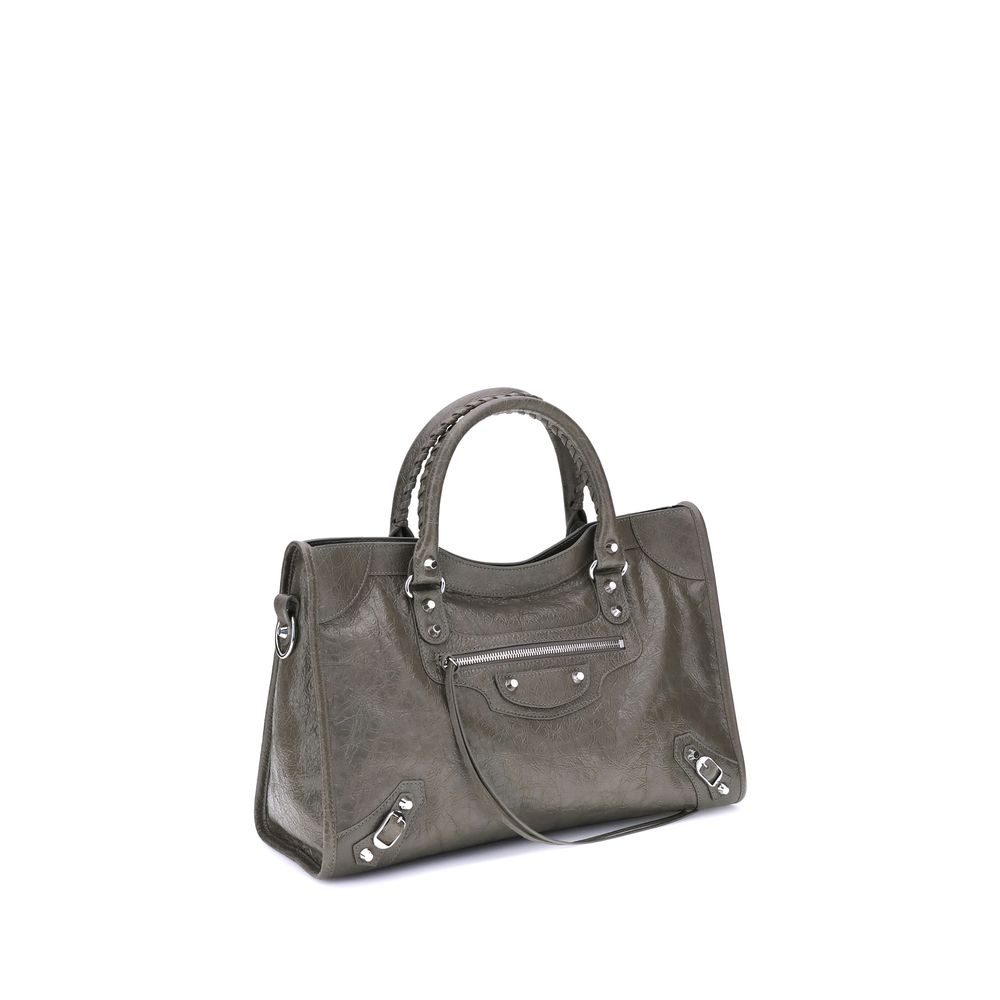 Balenciaga Green Calf Leather Bos Taurus Shoulder Bag