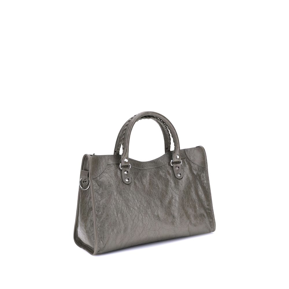 Balenciaga Green Calf Leather Bos Taurus Shoulder Bag