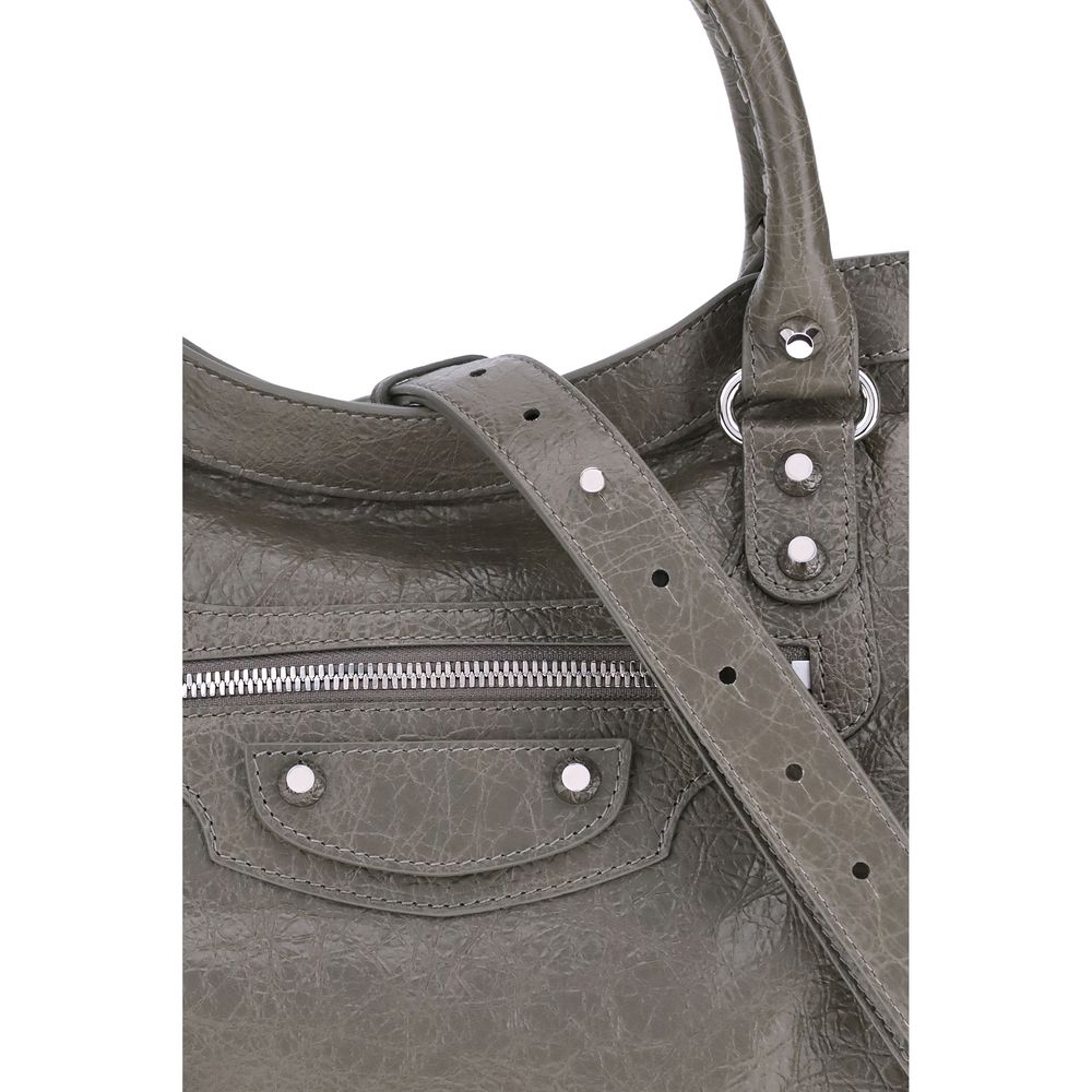 Balenciaga Green Calf Leather Bos Taurus Shoulder Bag