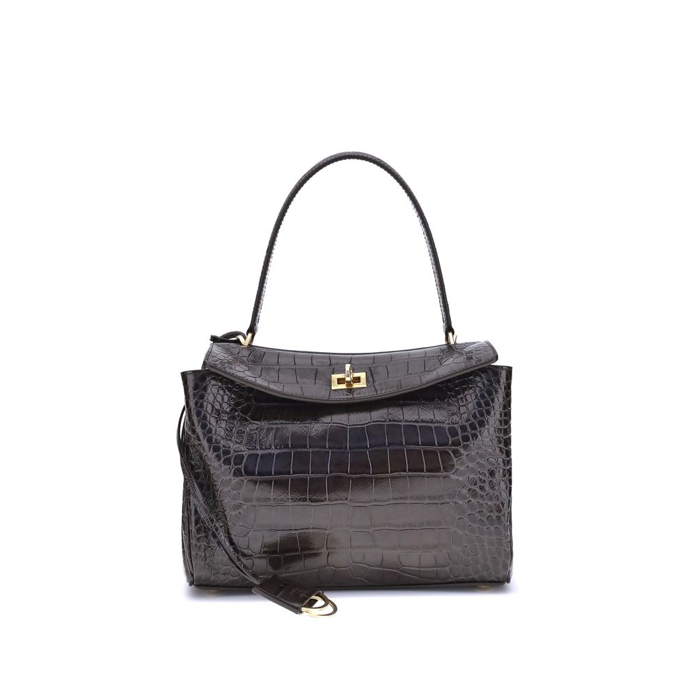 Balenciaga Black Calf Leather Bos Taurus Shoulder Bag