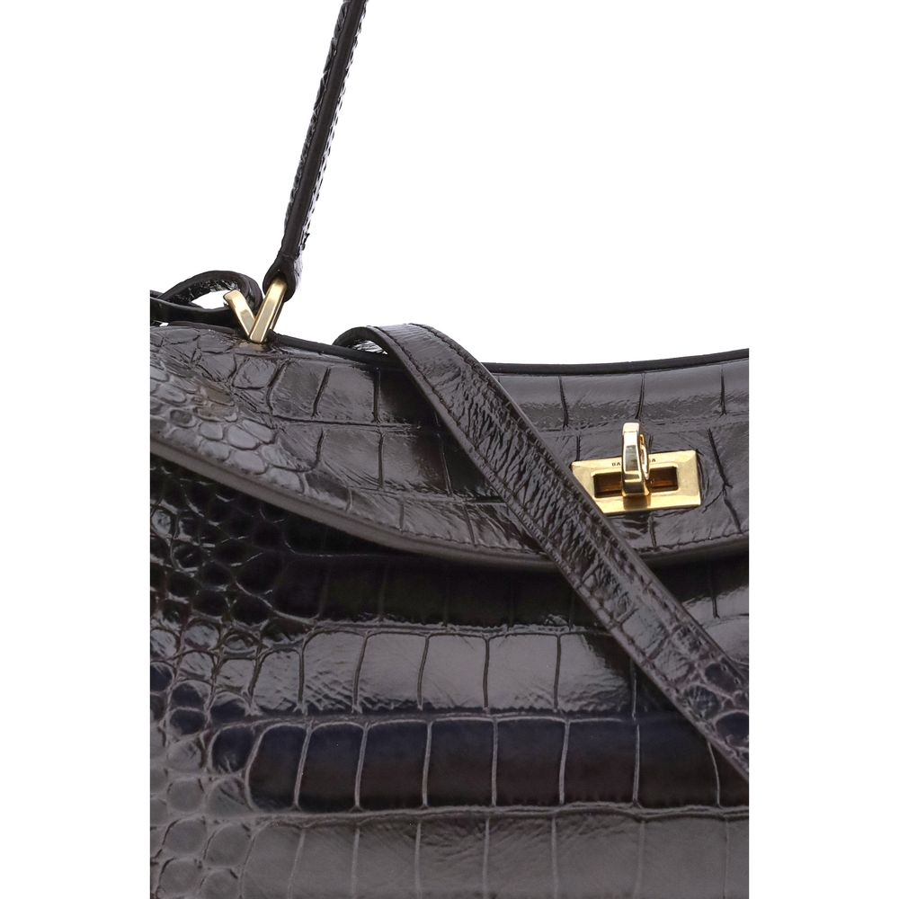 Balenciaga Black Calf Leather Bos Taurus Shoulder Bag