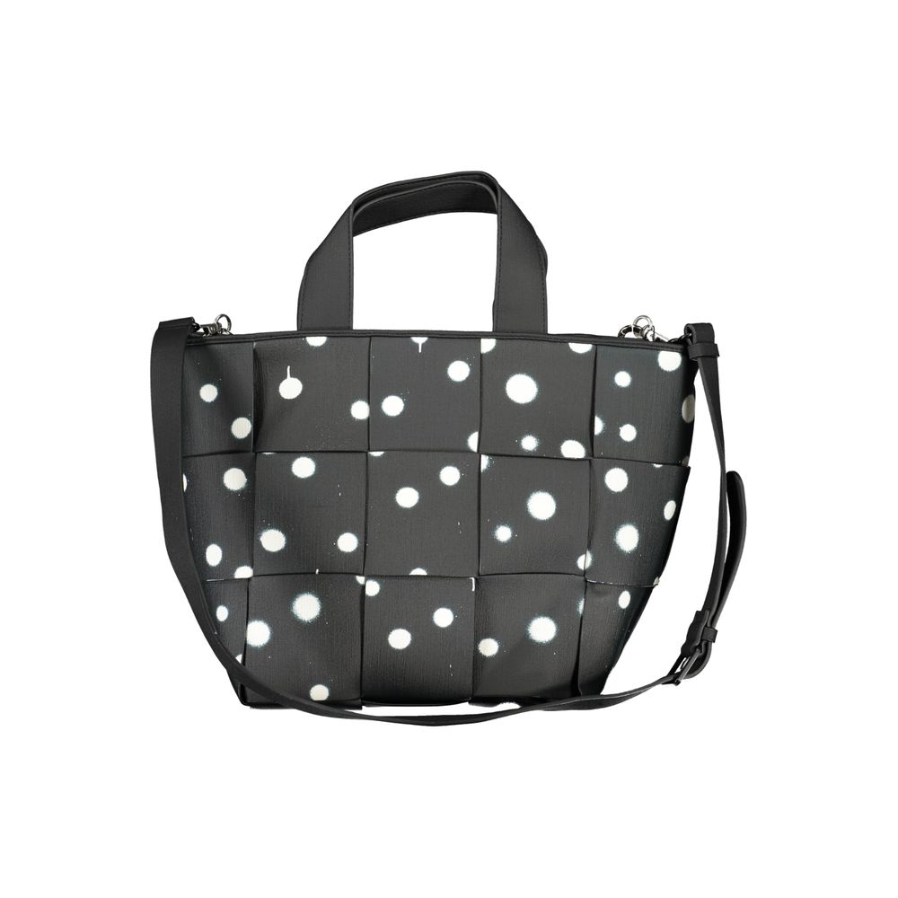 Desigual Nero Poliuretano Woman Shoulder Bag