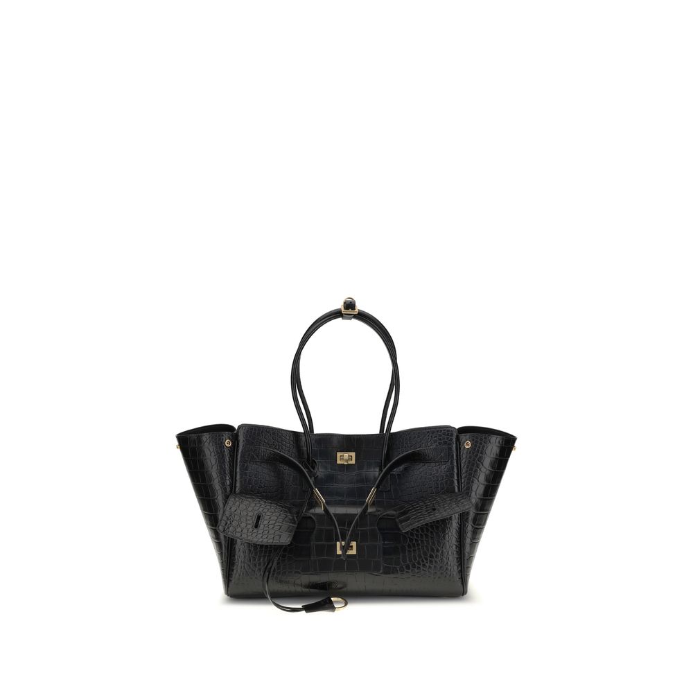 Balenciaga Black Calf Leather Bos Taurus Shoulder Bag