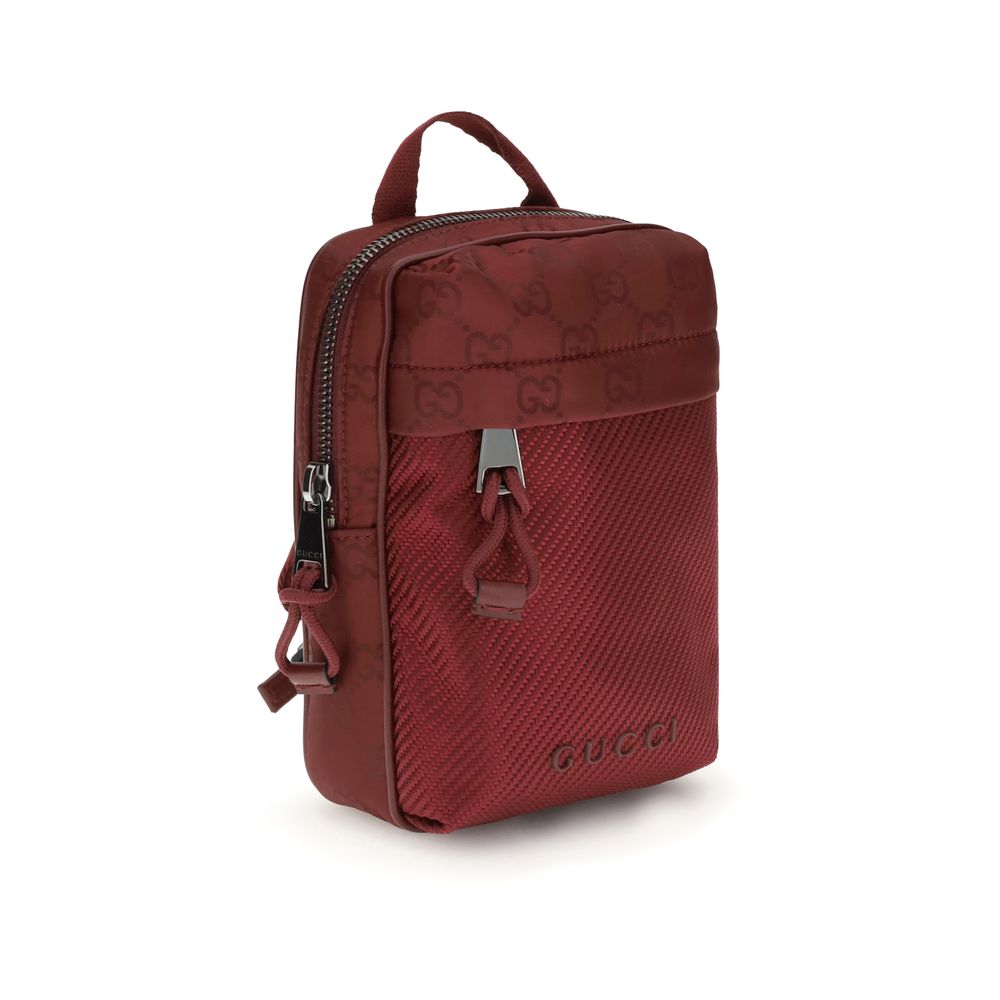 Gucci Bordeaux Polyamide Shoulder Bag