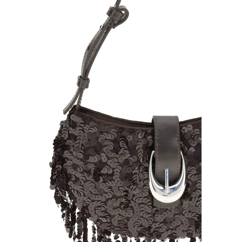 Staud Brown Polyester Shoulder Bag
