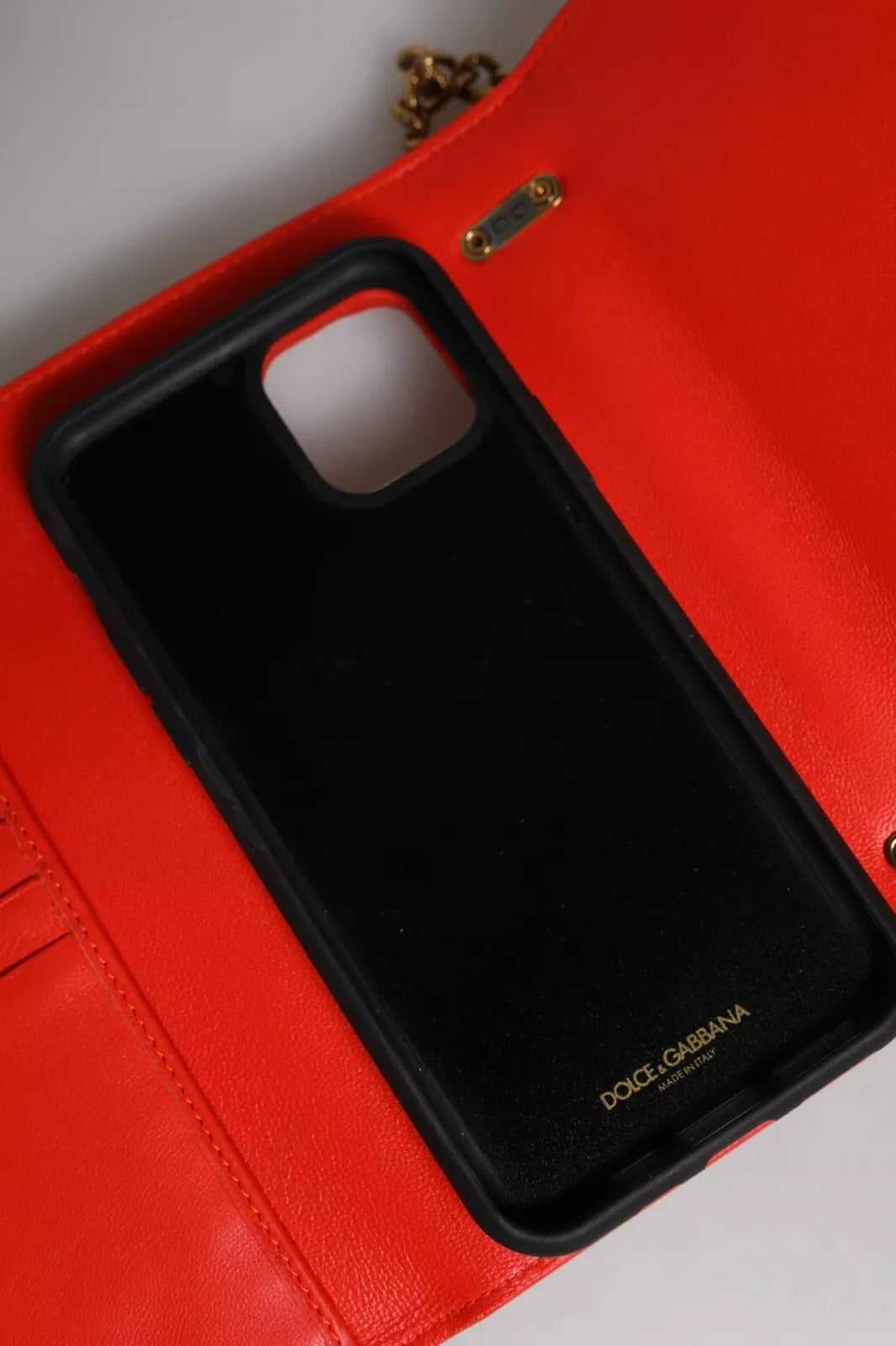 Dolce & Gabbana Red Quilted Devotion Crossbody 11 PRO Phone case bag