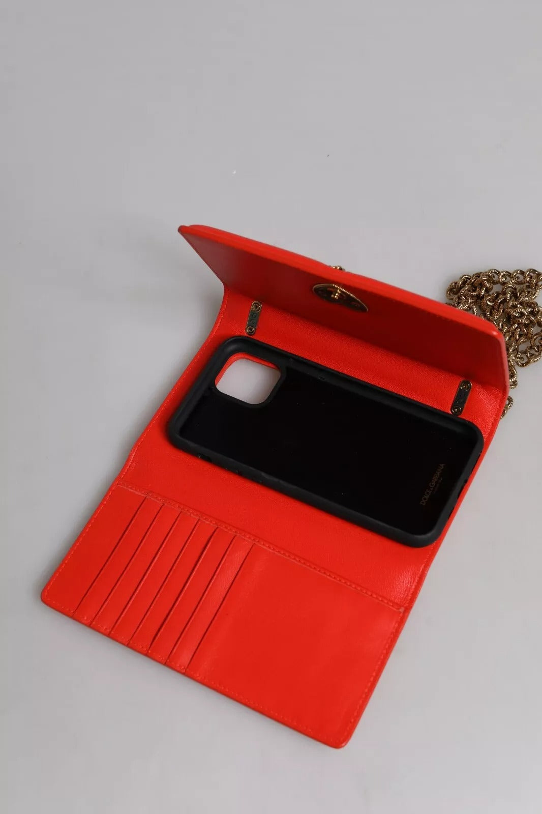 Dolce & Gabbana Red Quilted Devotion Crossbody 11 PRO Phone case bag