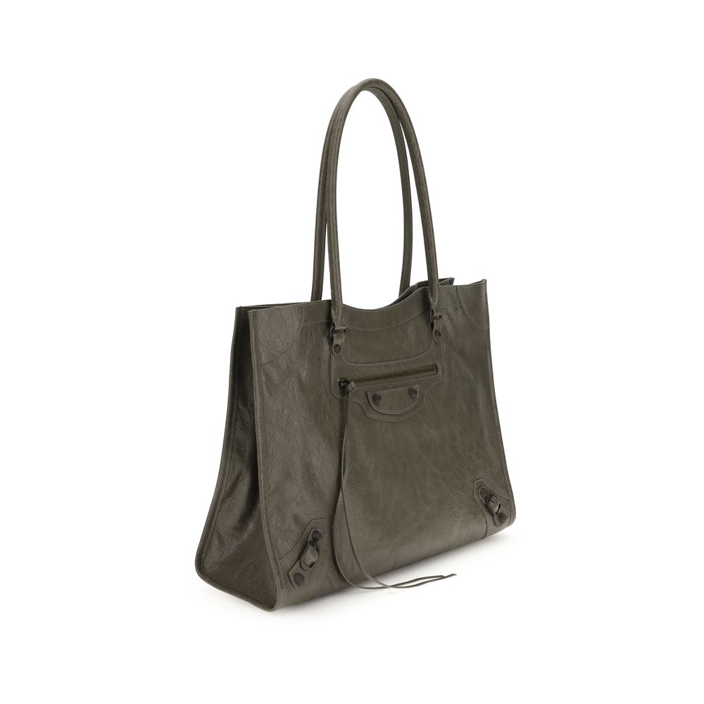Balenciaga Green Lamb Ovis Aries Aries Shoulder Bag