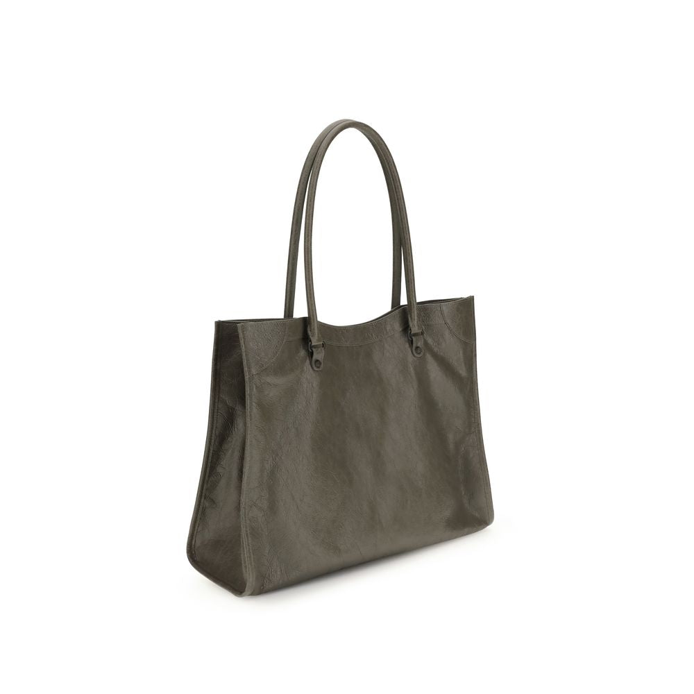 Balenciaga Green Lamb Ovis Aries Aries Shoulder Bag