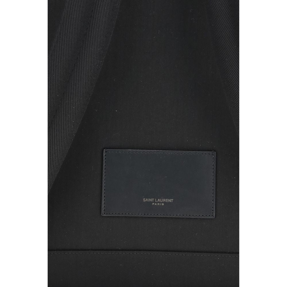 Saint Laurent Black Recycled Polyamide Backpack