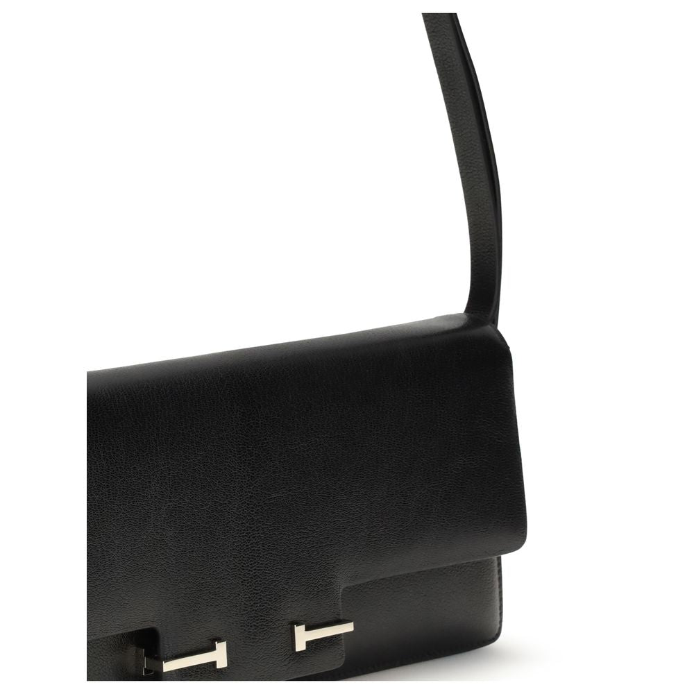 Tom Ford Black Leather Shoulder Bag