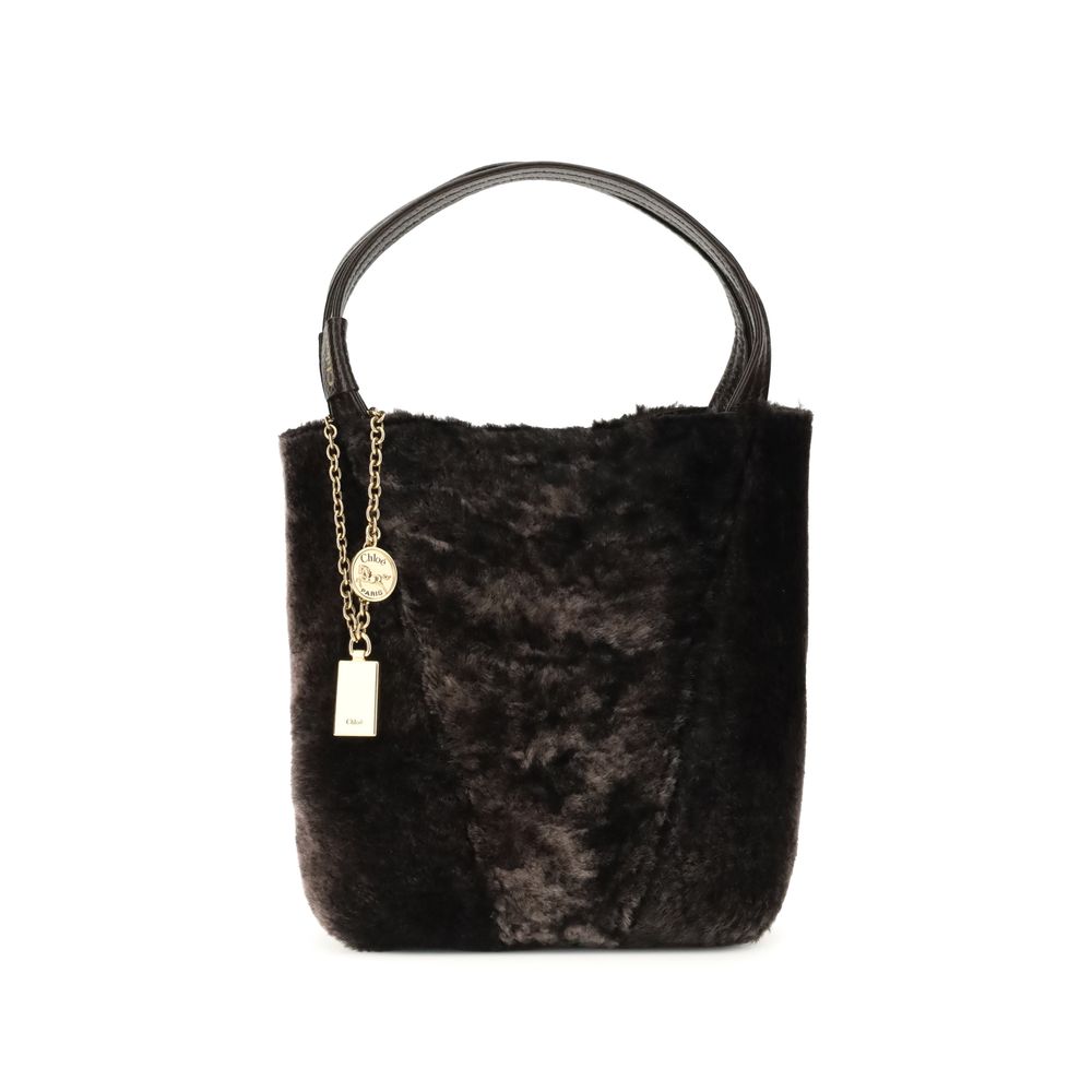 Chloé Brown Fur Shoulder Bag