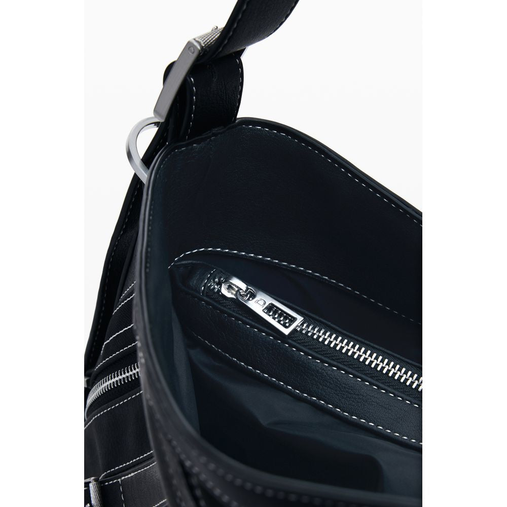 Desigual Nero Polyurethane Women Shoulder Bag