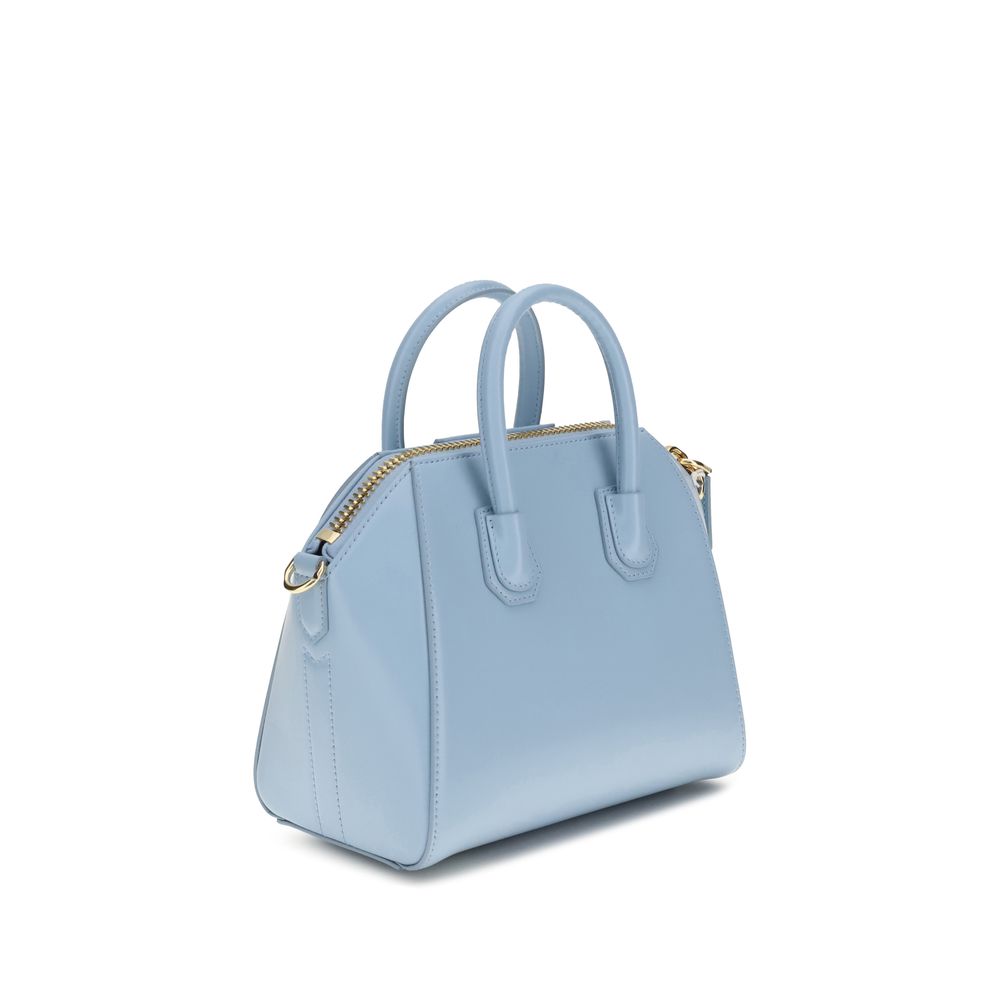 Givenchy Light Blue Calf Leather Bos Taurus Handbag