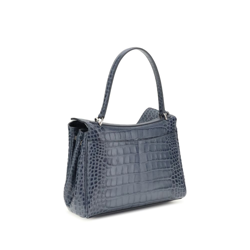 Balenciaga Light Blue Calf Leather Bos Taurus Handbag
