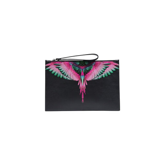 County of Milan Black Polyethylene Clutch Bag