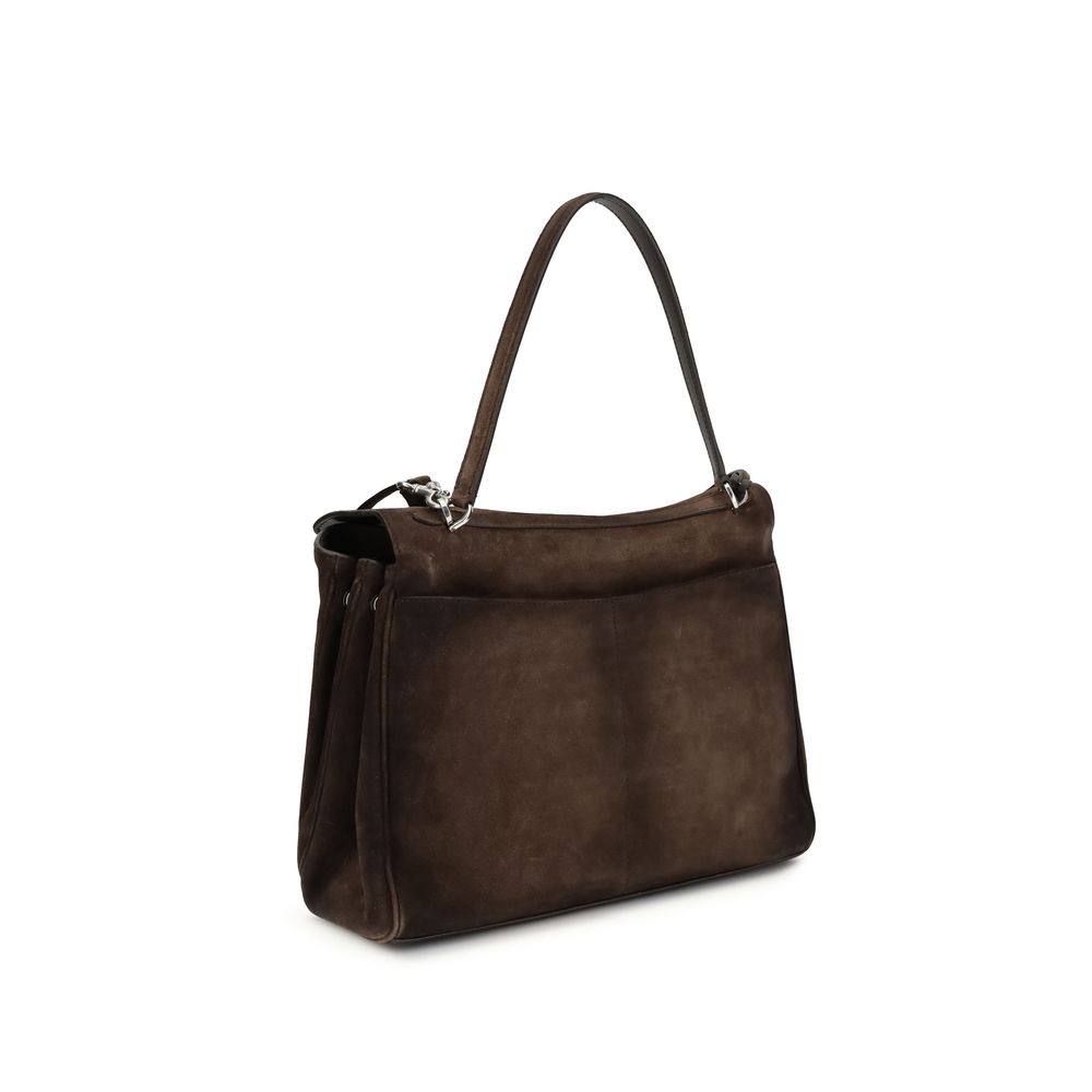 Balenciaga Brown Calf Leather Bos Taurus Shoulder Bag