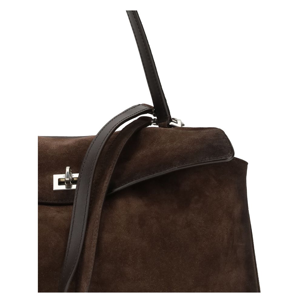 Balenciaga Brown Calf Leather Bos Taurus Shoulder Bag