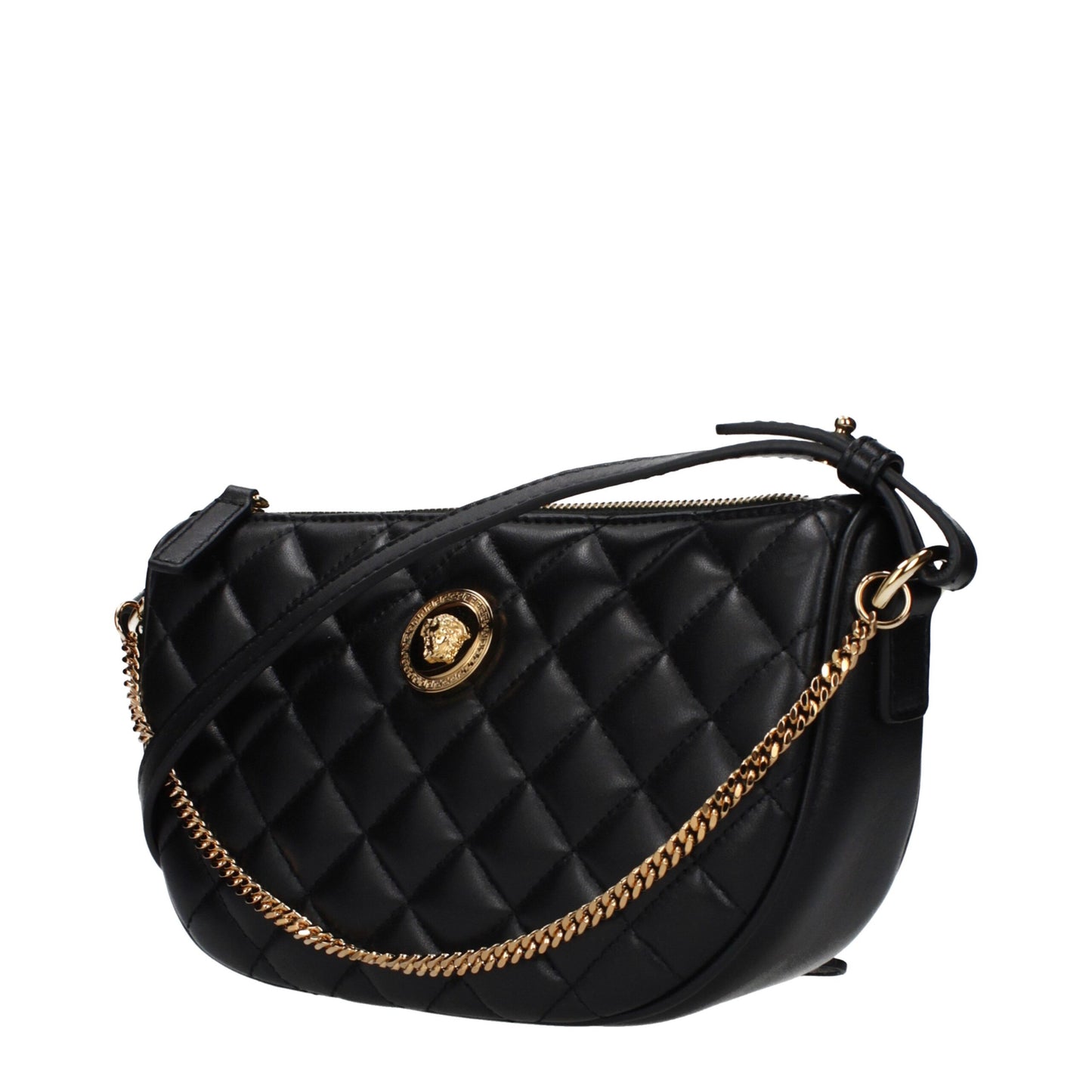 Versace Black Leather Handbag