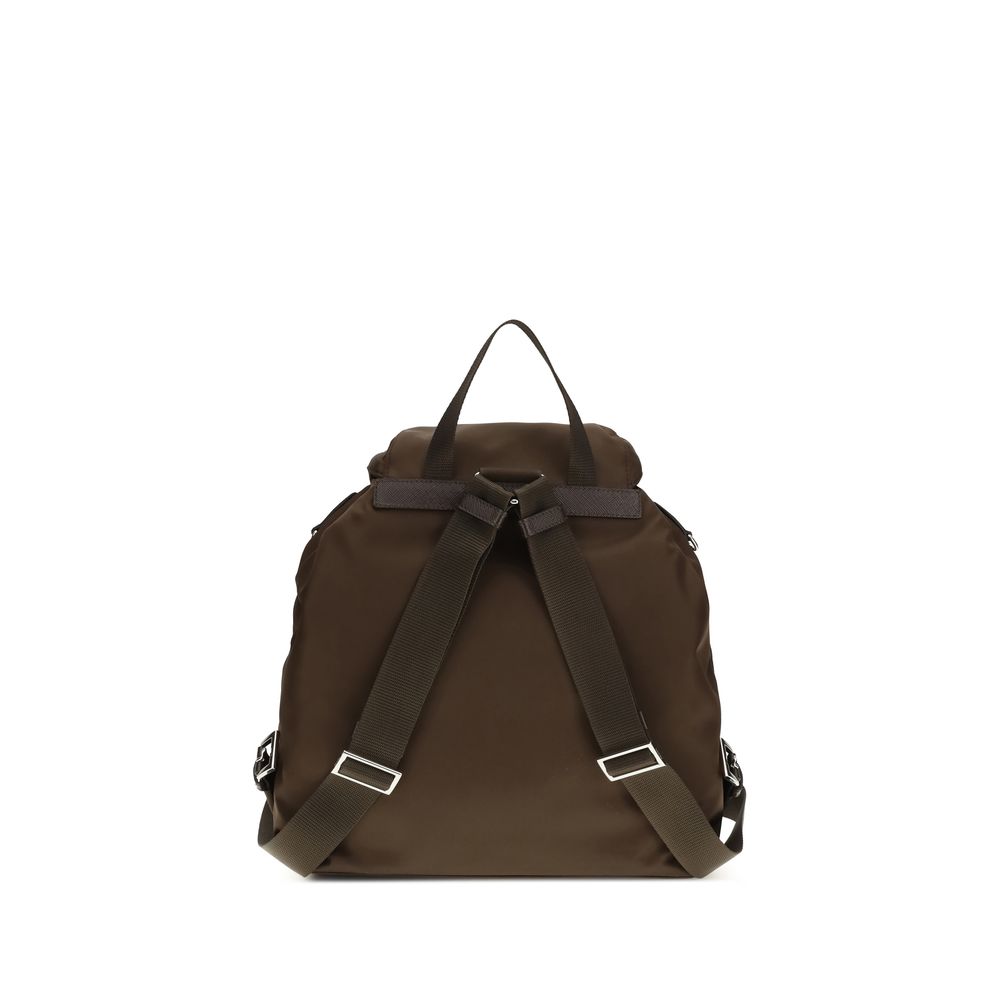 Prada Brown Recycled Polyamide Backpack