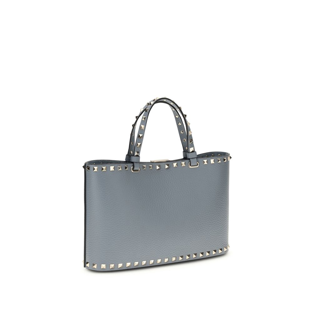 Valentino Garavani Blue Calf Leather Bos Taurus Shoulder Bag