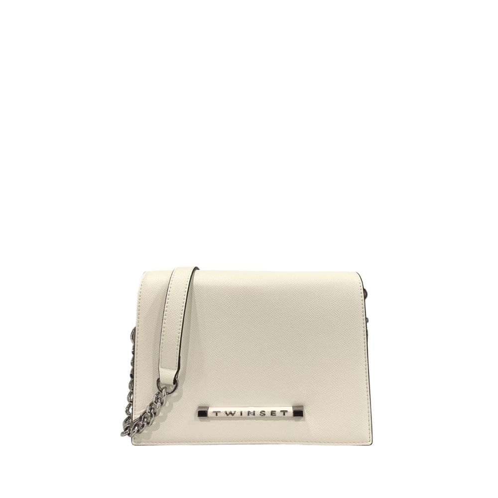 Twinset White PU Women Crossbody Bag