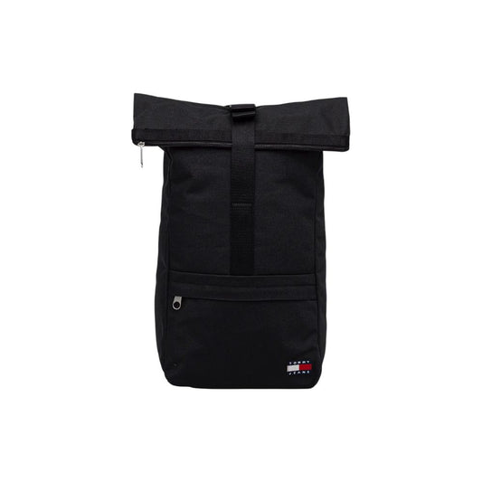 Tommy Hilfiger Jeans Black Recycled Polyester Backpack