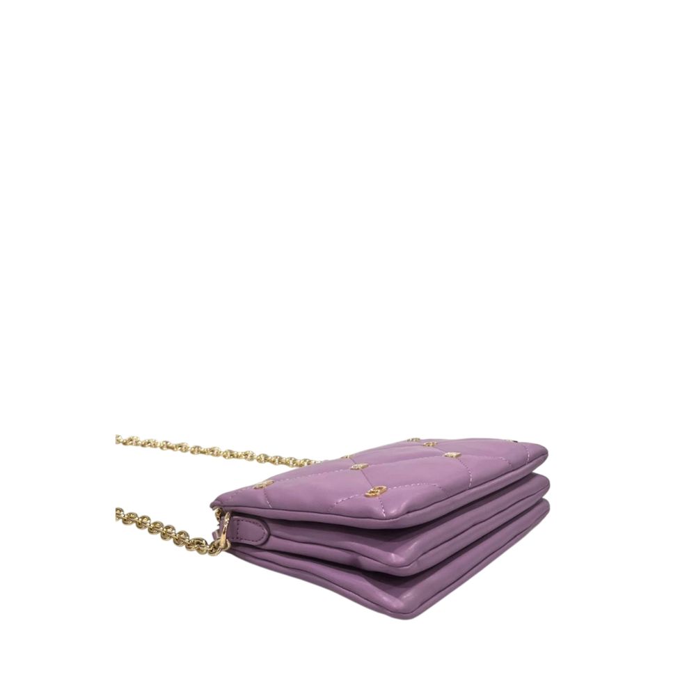 Twinset Purple Faux Leather Women Crossbody Bag