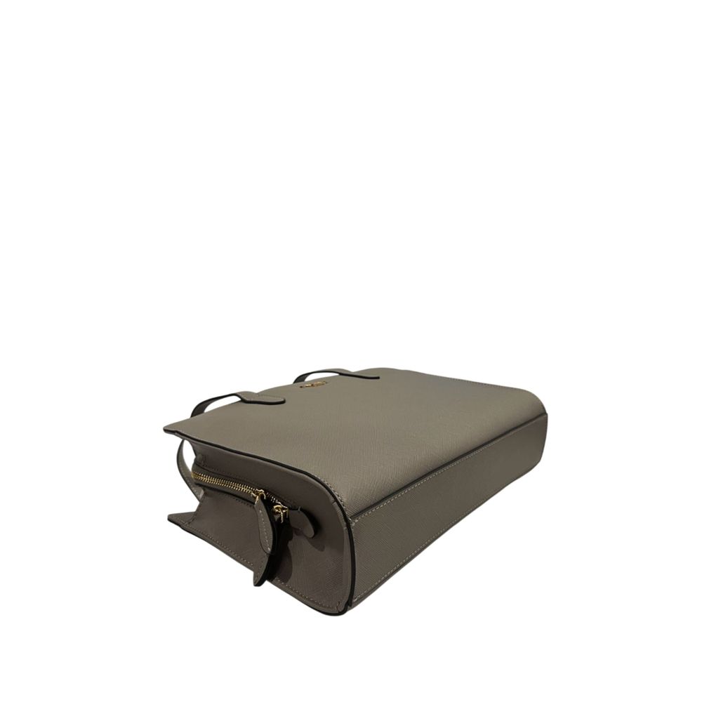 Twinset Grey PU Women Shoulder Bag