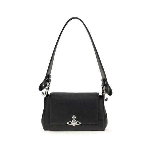 Vivienne Westwood Black Polyurethane Shoulder Bag