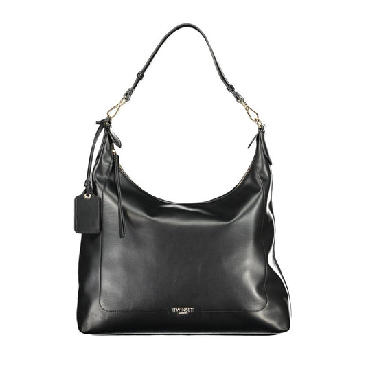 Twinset Nero Poliuretano Women Hobo Bag