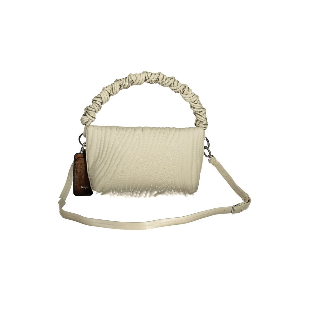 Desigual Ecru Polyurethane Women's Handbag