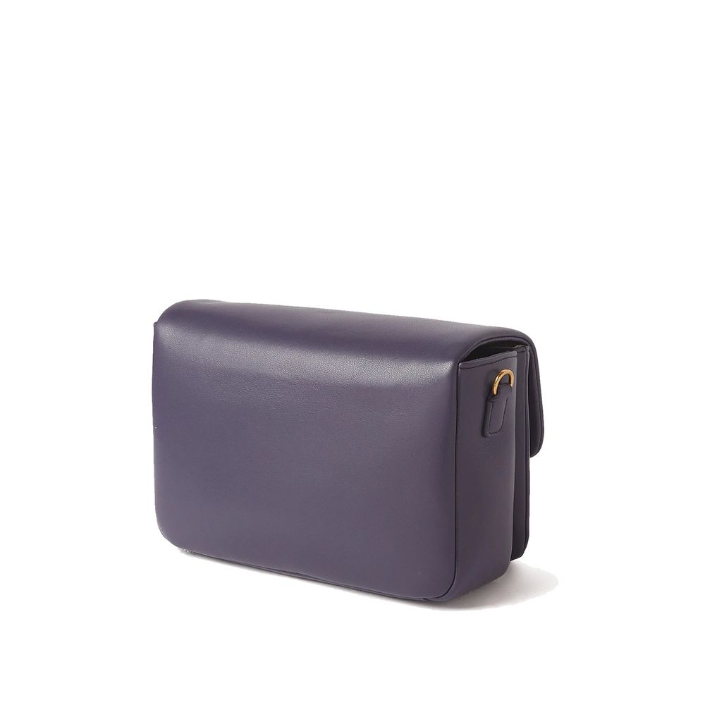 Emporio Armani Purple Bovine Leather Crossbody Bag