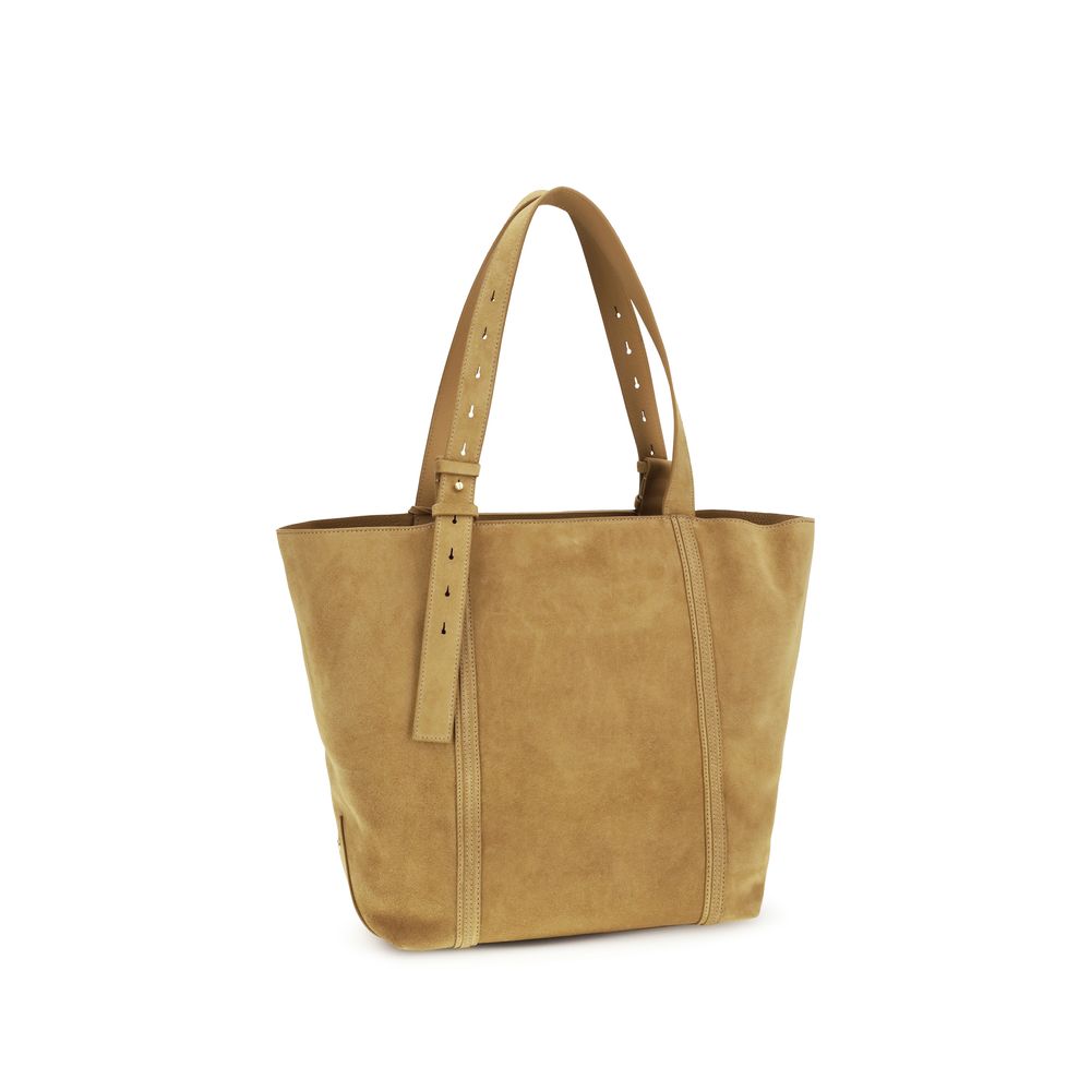 Golden Goose Beige Calf Leather Bos Taurus Shoulder Bag