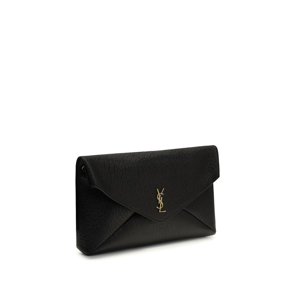 Saint Laurent Black Lamb Ovis Aries Aries Shoulder Bag