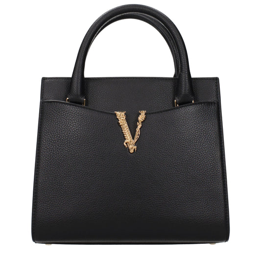 Versace Black Leather Handbag
