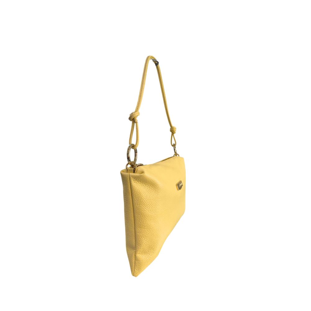 Baldinini Trend Bicolor Cowhide Clutch Bag