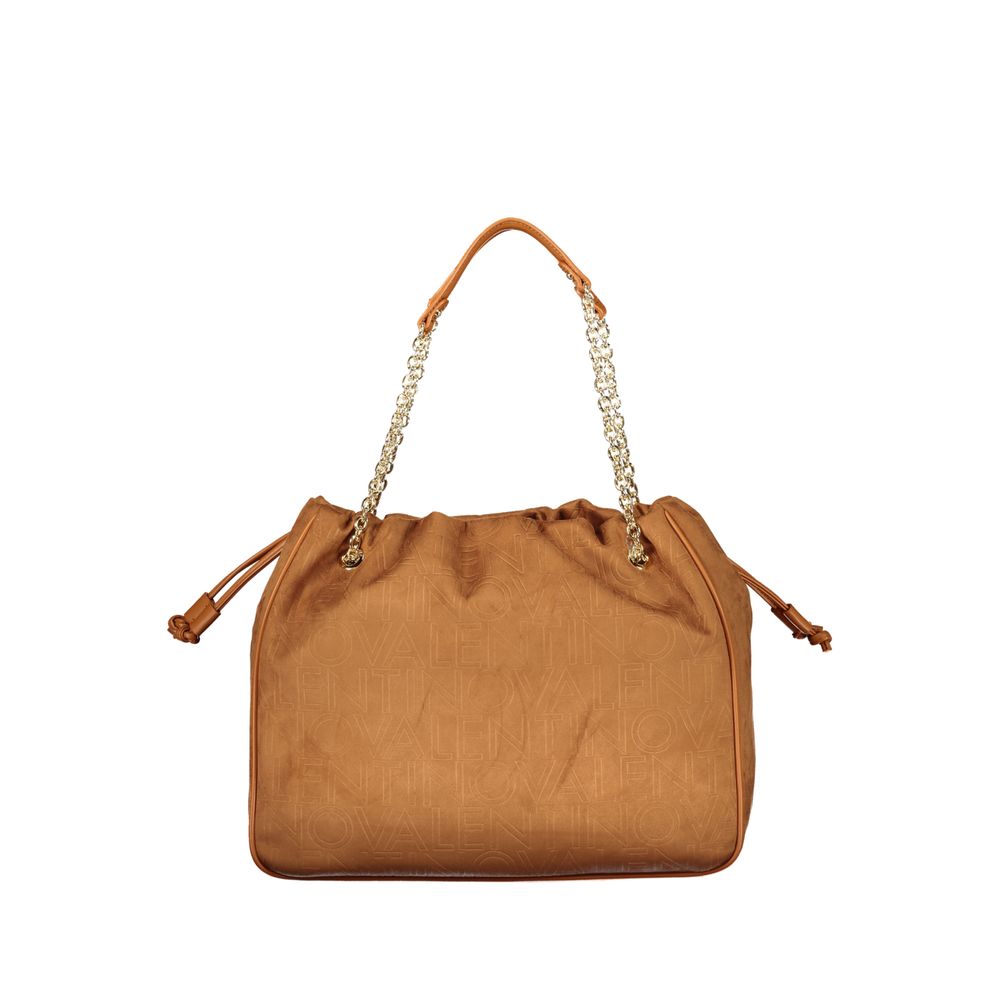 Mario Valentino Brown Polyurethane Women's Shoulder Bag