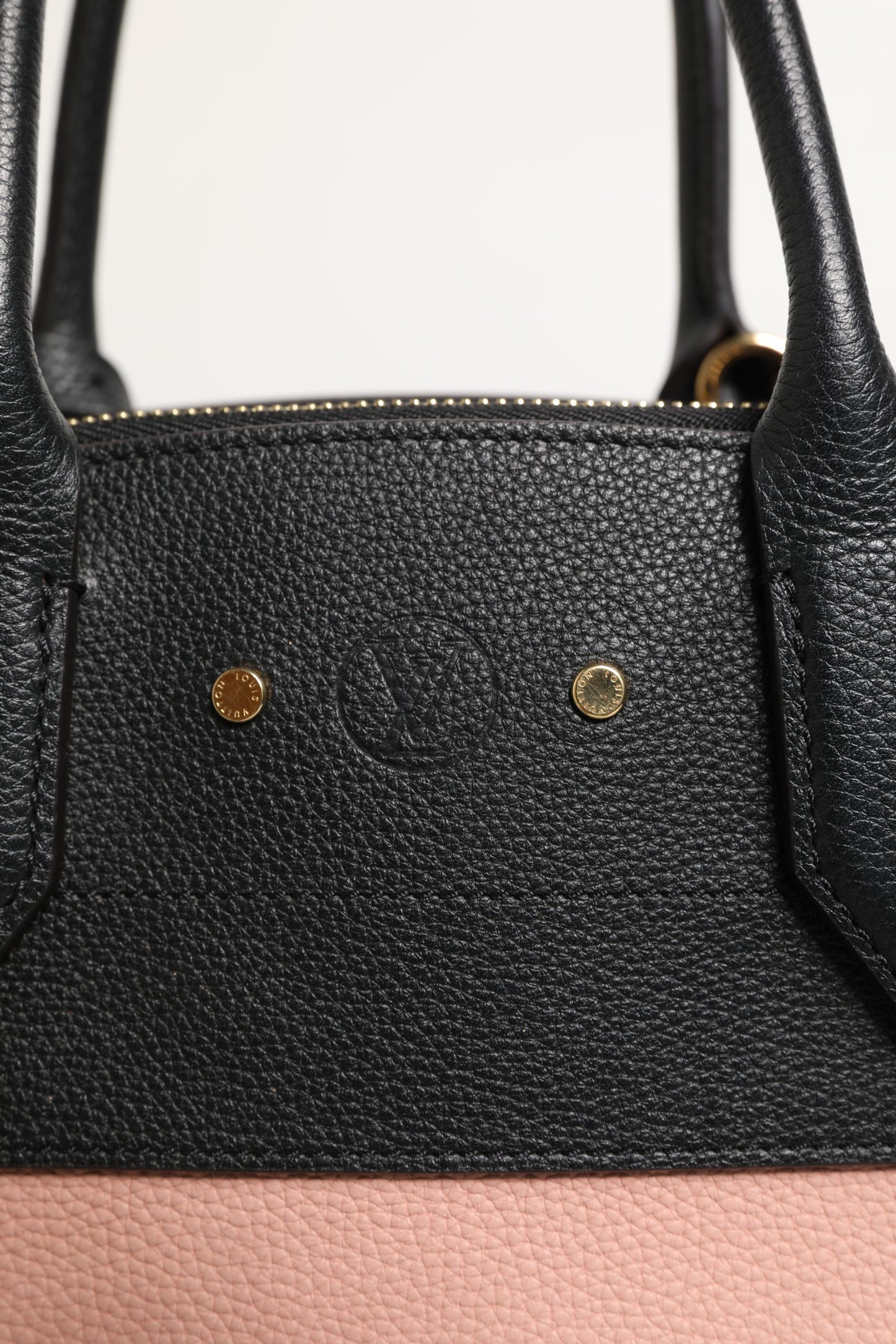 Louis Vuitton Pink and Black Leather City Steamer Leather Handbag