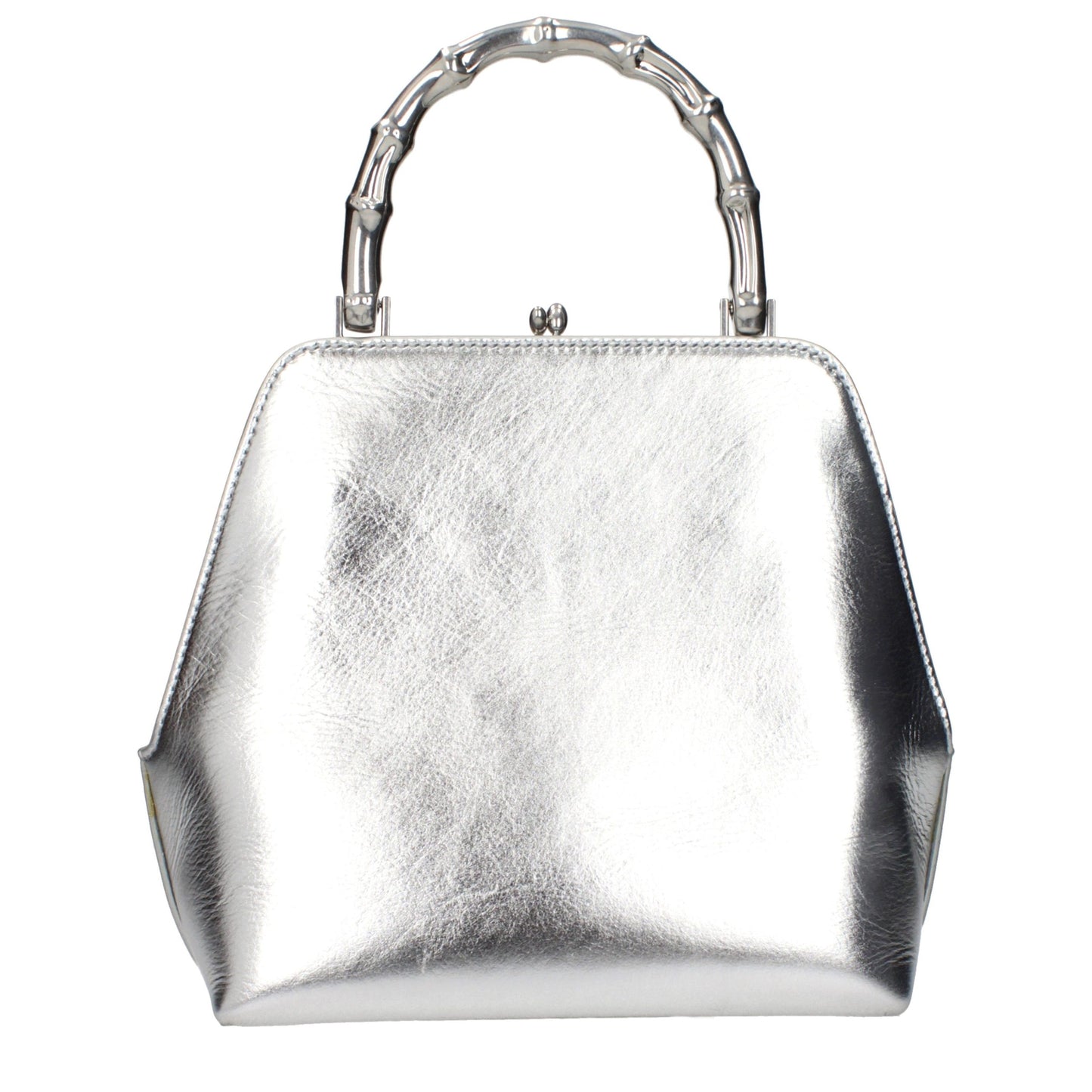 Jil Sander Gray Leather Handbag